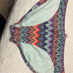 OP Multicolor Zigzag Bikini Bottom